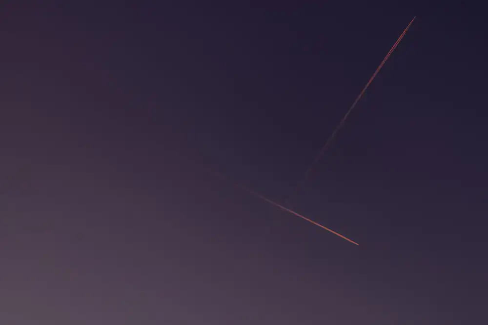Abstract flight path lines